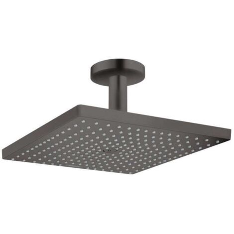 Hansgrohe Raindance E - Rociador de ducha E 300, 1jet, cromo negro cepillado 26250340