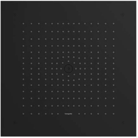 Hansgrohe Raindance E - Soffione doccia, 40x40 cm, EcoSmart, nero opaco 26253670