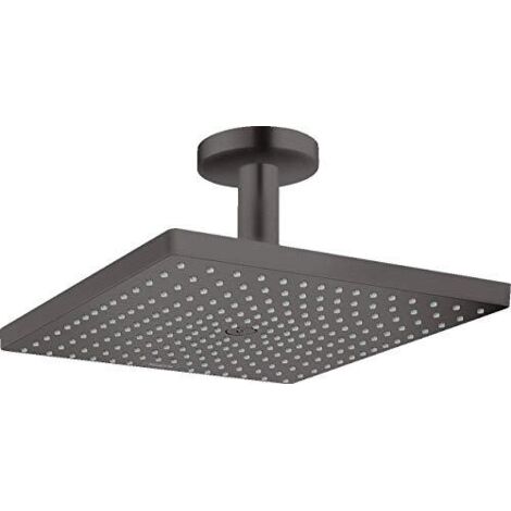 Hansgrohe Raindance E - Soffione doccia E 300, getto singolo, cromo nero spazzolato 26250340