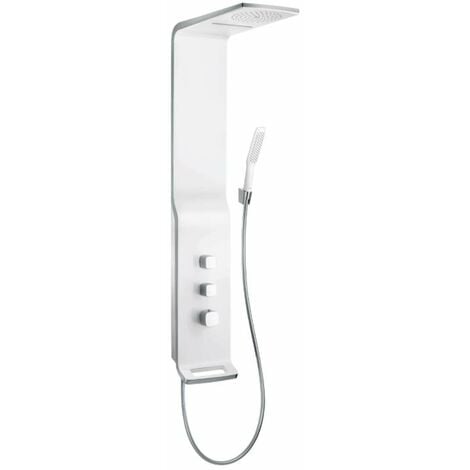 Hansgrohe Raindance New - Panneau de douche Lift 180 2jet, blanc/chrome 27008400