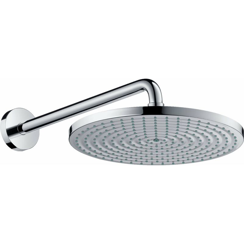 

Hansgrohe - Ducha superior Raindance S de tamaño manual 300 1jet con brazo de ducha 390 mm EcoSmart 9 l/min, cromo - 26601000