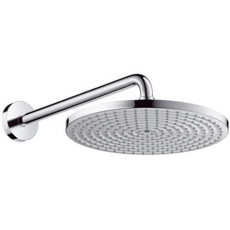 Hansgrohe Raindance S - Soffione doccia 300, con braccio doccia 39 cm, EcoSmart 9 l/min, cromato 26601000