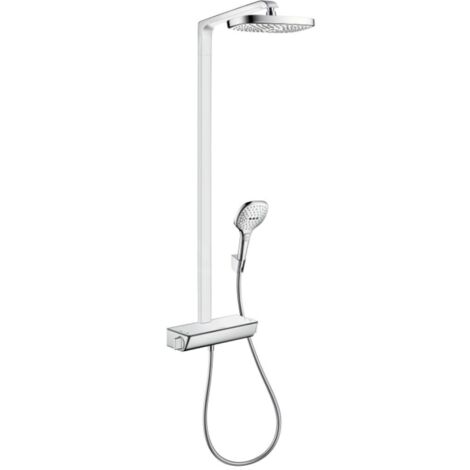 hansgrohe Raindance Select 300 Showerpipe 27282000, chrome, 2jet, EcoSmart 9L, bras de douche 38 cm