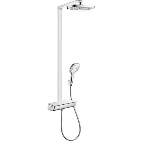 hansgrohe Raindance Select 300 Showerpipe 27282000 E300, chrom, 2jet, EcoSmart 9L, Brausearm 38 cm