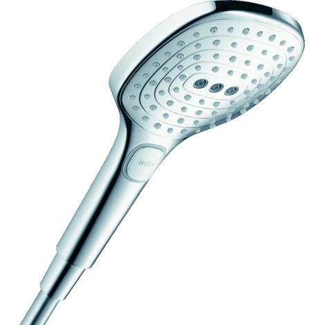 Hansgrohe Raindance Select E - Alcachofa de ducha 120, 3 chorros, EcoSmart 9l/min, cromo 26521000