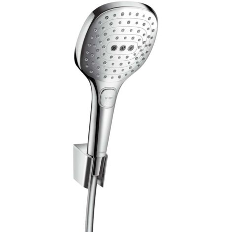 Hansgrohe Raindance Select E - Alcachofa de ducha 120, con accesorios, 3 chorros, cromo 26720000