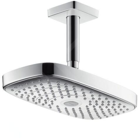 Hansgrohe Raindance Select E - Douche de tête 300, 2 jets, bras de douche 100 mm, chrome 27384000