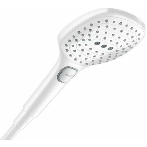 Hansgrohe Raindance Select E - Douchette 120, 3jet, blanc mat 26520700