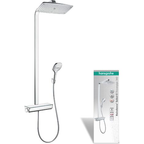 Hansgrohe Raindance Select E - Set doccia con termostato, 36 cm, cromata 27112000