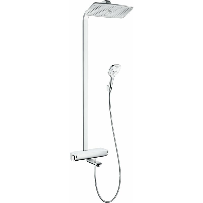 

Hansgrohe Raindance Select E360 Tubo de ducha de 1 función, con termostato de baño, 27113, color: Cromado / Blanco - 27113400