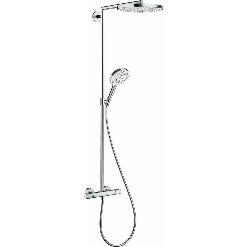 

Hansgrohe Raindance Select S 240 2jet Tubo de ducha, 27129, color: Cromado / Blanco - 27129400