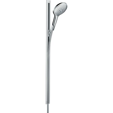 Hansgrohe – Colonne de douche 150 mm avec 3 jets RainAir et CaresseAir – Finition chrome – Barre de douche 0,90 m – 26626000