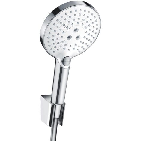 Hansgrohe Raindance Select S - Doccetta 120, 3 getti, con accessori, bianca/cromata 26721400