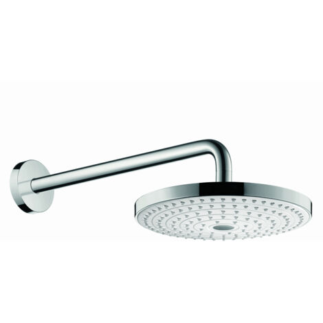 hansgrohe Raindance Select S Kopfbrause 240mm 2jet 17l/min mit Brausearm 390mm, Weiß/Chrom