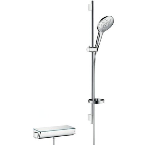 Hansgrohe Raindance Select S - Set de douche avec thermostat, 15 cm, 3 jets, chrome 27037400