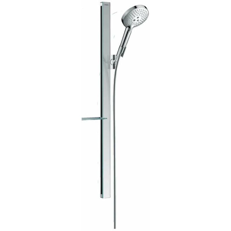 Hansgrohe - Raindance Select s - Set de douche 120, 3 jets, EcoSmart 9l/min, barre de douche 90 cm, chrome 27649000