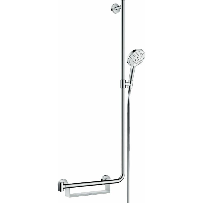 

Hansgrohe - Raindance Select S Set de ducha 120 3jet con barra de ducha 110 cm derecha, 26326, color: Blanco / Cromo - 26326400
