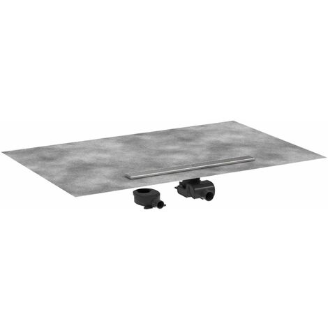 Hansgrohe RainDrain Allround - Canalina doccia 80 cm, con griglia, acciaio inox spazzolato 56187800