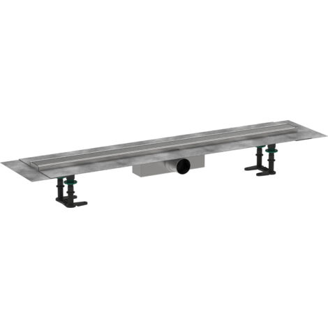Hansgrohe RainDrain Compact - Canalina doccia 90 cm, con griglia, acciaio inox spazzolato 56180800