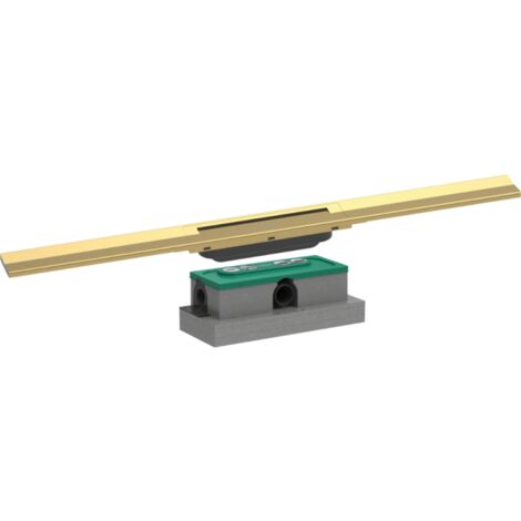 HANSGROHE RainDrain Flex 80 desagüe de ducha Aspecto dorado pulido + Cuerpo empotrado estándar