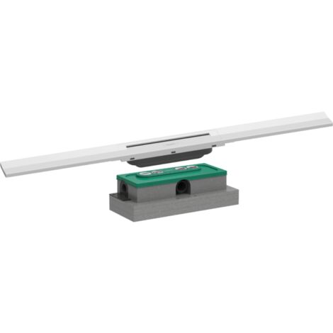 HANSGROHE RainDrain Flex 80 desagüe de ducha Blanco mate + Cuerpo empotrado de baja altura