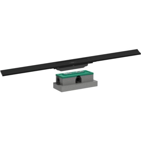 HANSGROHE RainDrain Flex 90 desagüe de ducha Negro mate + Cuerpo empotrado estándar