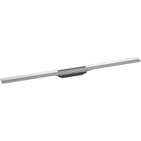 Hansgrohe RainDrain Flex - Canaleta de ducha lineal con rejilla de acero inoxidable 1200, independiente, acortable, acero inoxidable cepillado 56047800