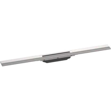 Hansgrohe RainDrain Flex - Canaleta de ducha lineal con rejilla de acero inoxidable 800, independiente, acortable, acero inoxidable cepillado 56044800