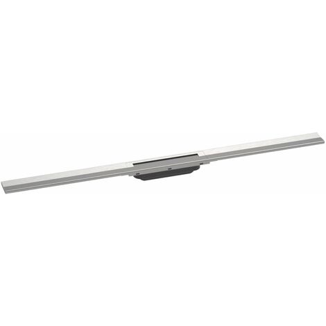 Hansgrohe RainDrain Flex - Caniveau de douche linéaire avec grille en inox 1200, pour montage libre, découpable, inox brossé 56047800