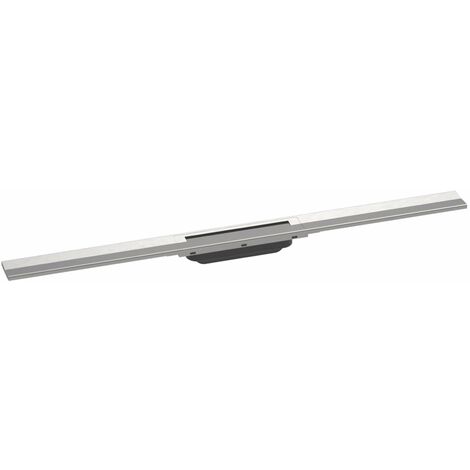 Hansgrohe RainDrain Flex - Caniveau de douche linéaire avec grille en inox 900, pour montage libre, découpable, inox brossé 56045800