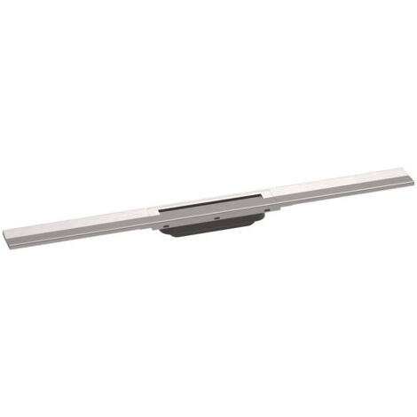 Hansgrohe RainDrain Flex - Duschrinne 800 mit Edelstahlrost, kürzbar, freie Montage, Edelstahl gebürstet 56044800
