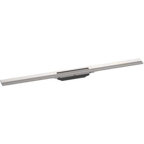 Hansgrohe RainDrain Flex - Duschrinne 900 mit Edelstahlrost, kürzbar, freie Montage, Edelstahl gebürstet 56045800