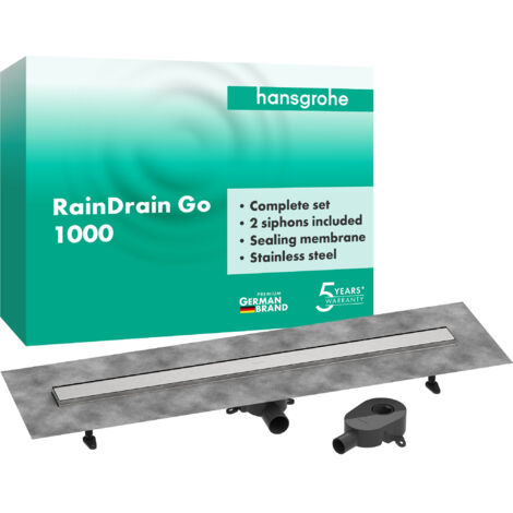 hansgrohe RainDrain Go kit complet caniveau de douche 1000,