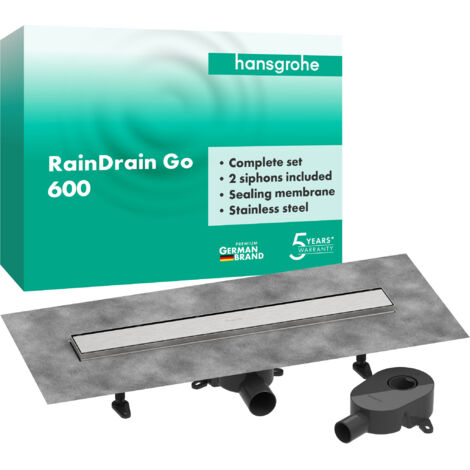 hansgrohe RainDrain Go kit complet caniveau de douche 600,