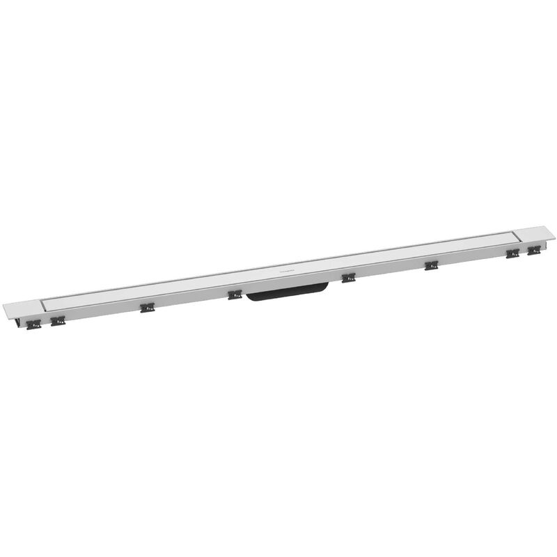 Hansgrohe - RainDrain Match Plus - Caniveau de douche 120 cm, avec grille, blanc mat 56218700