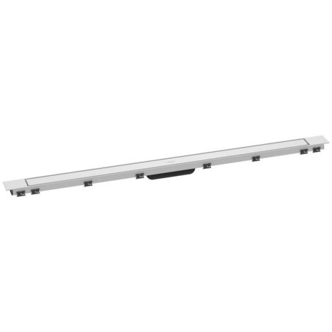 Hansgrohe RainDrain Match Plus - Duschrinne 120 cm, mit Rost, weiß matt 56218700