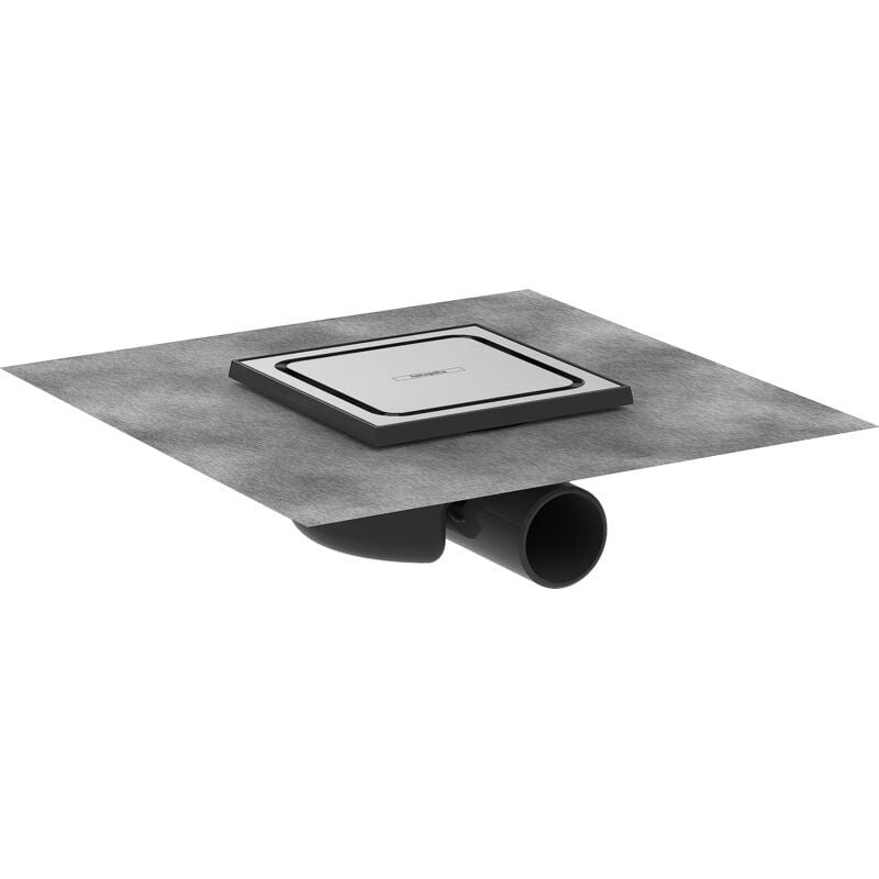 Bonde de sol RainDrain Spot grille inox brossé 150x150 56055800 - Hansgrohe