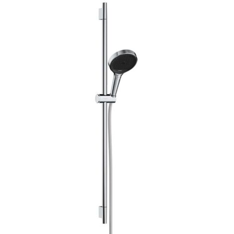 Hansgrohe Rainfinity - Conjunto de alcachofa de ducha, barra y manguera, 3 chorros, cromo 28743000