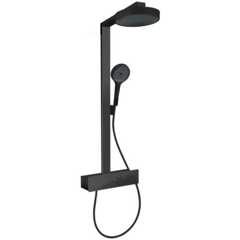 Hansgrohe Rainfinity - Conjunto ducha con termostato, diámetro 25 cm, 3 chorros, negro mate 28742670