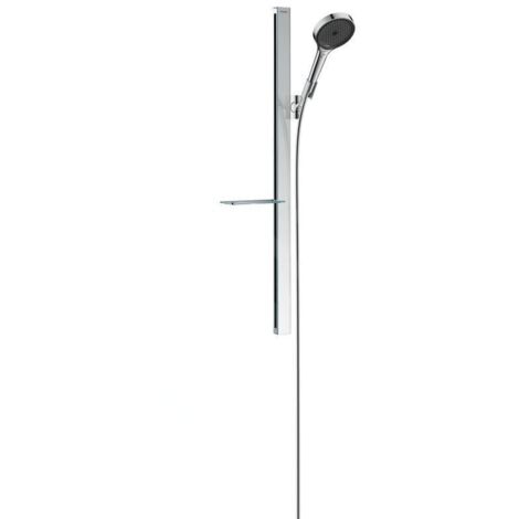 Hansgrohe Rainfinity - Ensemble de pommeau de douche 130, 3jet, barre de douche 90 cm et flexible, chrome 27671000