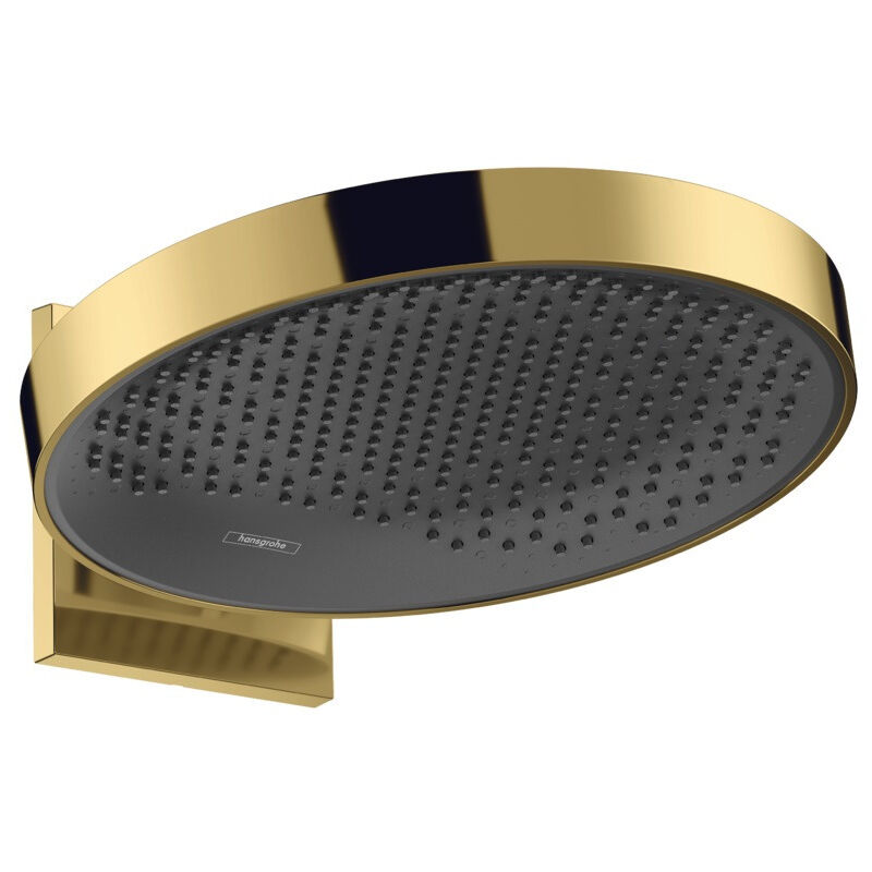 Rainfinity Overhead shower 360 1jet with wall connector, polished gold-optic (26230990) - Hansgrohe