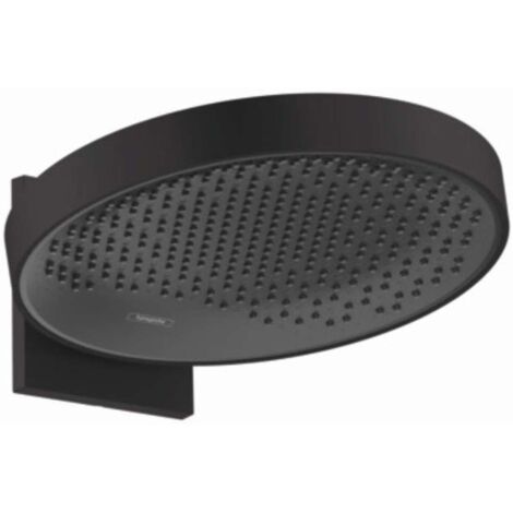 Hansgrohe Rainfinity - Rociador de ducha 360 con conexión, 1jet, negro mate 26230670