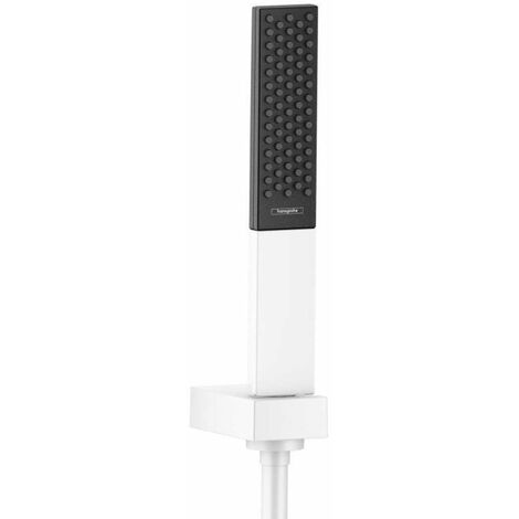 Hansgrohe Rainfinity - Set doccetta 100, getto singolo, supporto e flessibile 1,25 m, bianco opaco 26857700
