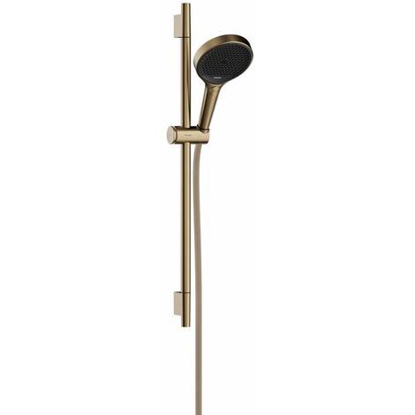 Hansgrohe Rainfinity - Set doccetta, asta e flessibile, 3 getti, bronzo spazzolato 28745140