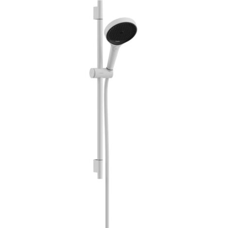 Hansgrohe Rainfinity - Set doccetta, asta e flessibile, 3 getti, EcoSmart, bianco opaco 28746700
