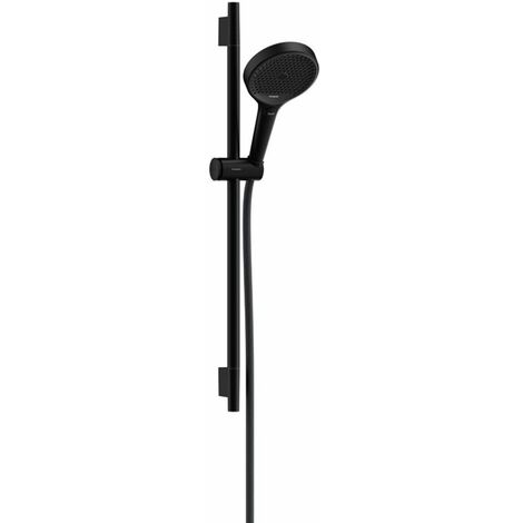 Hansgrohe Rainfinity - Set doccetta, asta e flessibile, EcoSmart, nero opaco 28746670