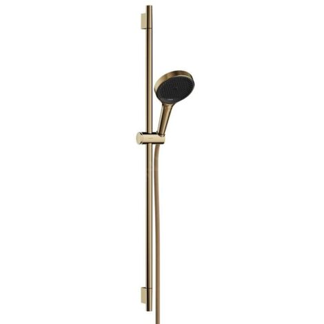 Hansgrohe Rainfinity - Set pomme de douche, barre et flexible, 3 jets, EcoSmart, doré 28744990