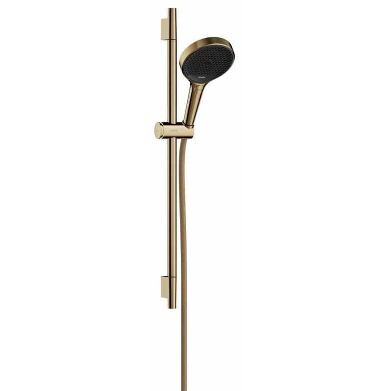 Hansgrohe - Rainfinity - Set pomme de douche, barre et flexible, 3 jets, EcoSmart, doré 28746990