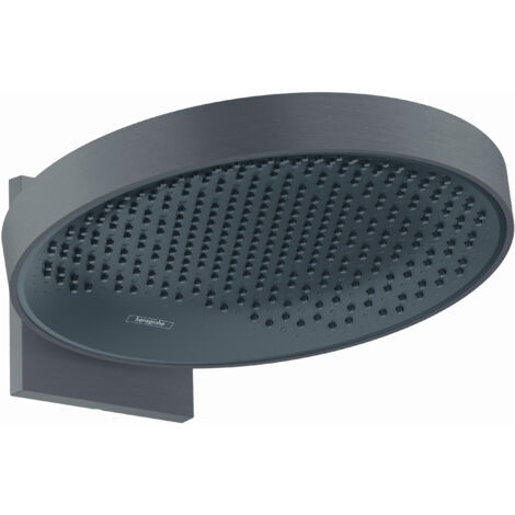 Hansgrohe Rainfinity - Soffione doccia 360 con attacco, getto singolo, cromo nero spazzolato 26230340