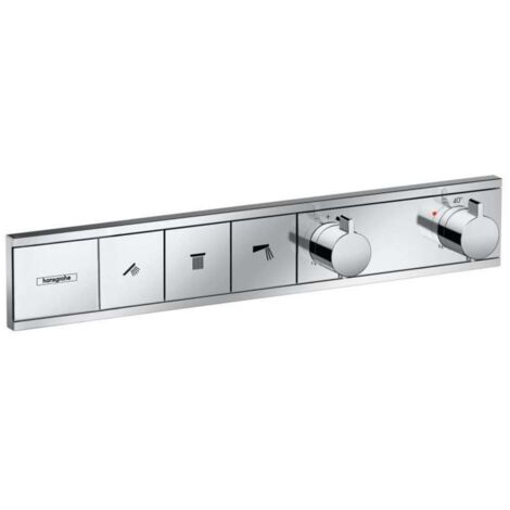 Hansgrohe RainSelect - Grifería empotrada para 3 aparatos, cromo 15381000